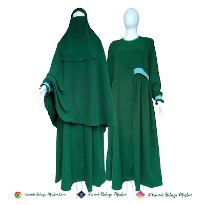 Gamis Wolfis Terbaru Hijau Botol Gamis Wolfis Terbaru Hijau Botol