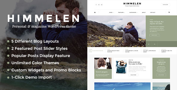 Download Himmelen v1.0.7  Personal WordPress Blog Theme