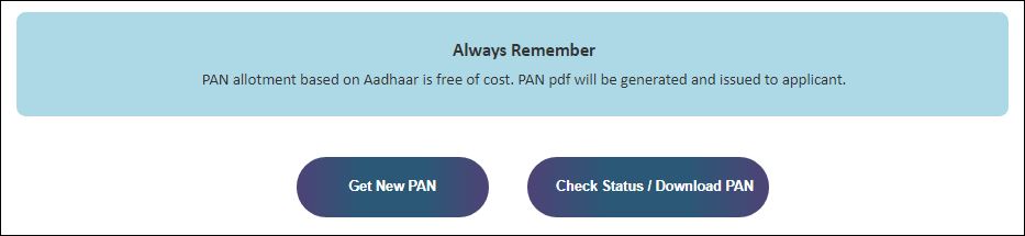 Get New PAN