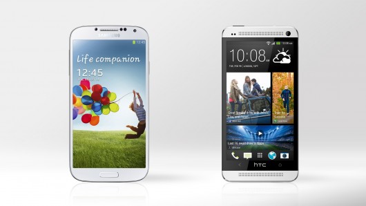 compare galaxy s4 and htc one 