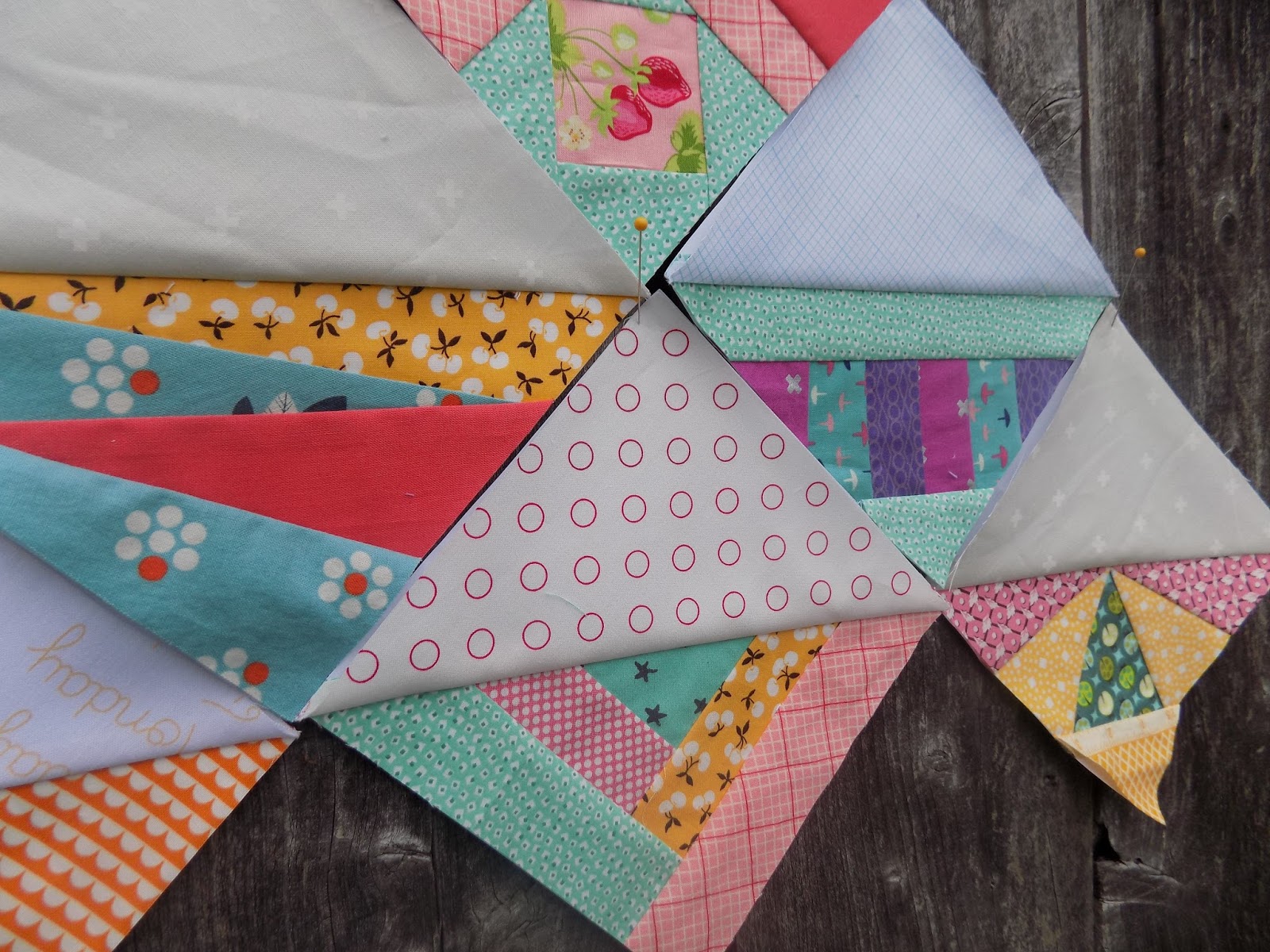 Sewn by Leila Gardunia Year of Scrappy Triangles