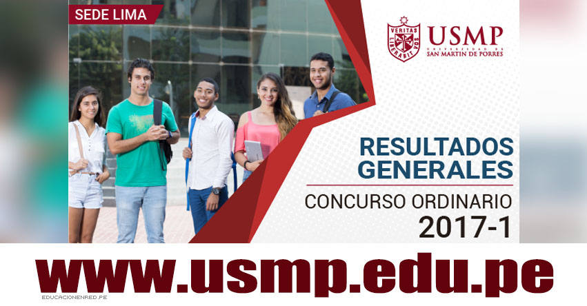 Resultados USMP 2017-1 (29 Enero) Ingresantes Examen Admisión Ordinario SEDE LIMA - Universidad de San Martín de Porres - www.usmp.edu.pe Resultados USMP 2017-1 (29 Enero) Ingresantes Examen Admisión Ordinario SEDE LIMA - Universidad de San Martín de Porres - www.usmp.edu.pe