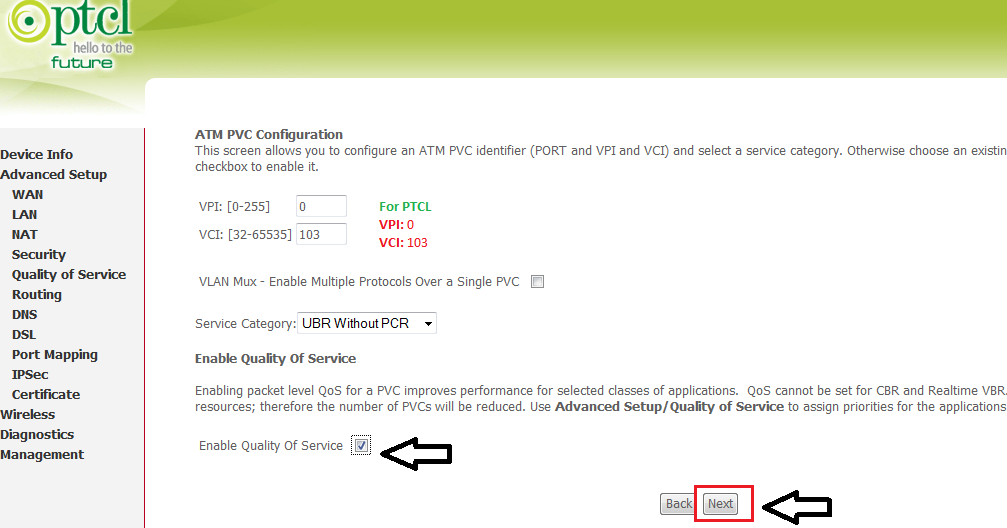 iT Life How to configure and reset PTCL Dsl modem