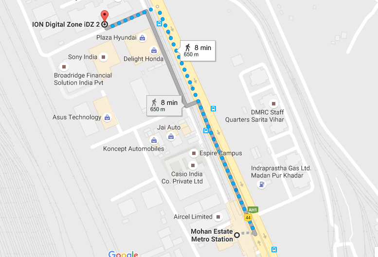 ExamcenterDada: How to reach Ion Digital Zone : A 27, Mathura Road, New