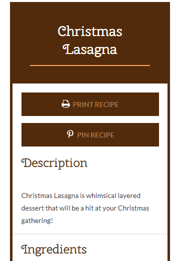 Recipe Christmas Lasagna - Recipes Book Site