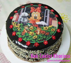 Kek Coklat with Edible Image