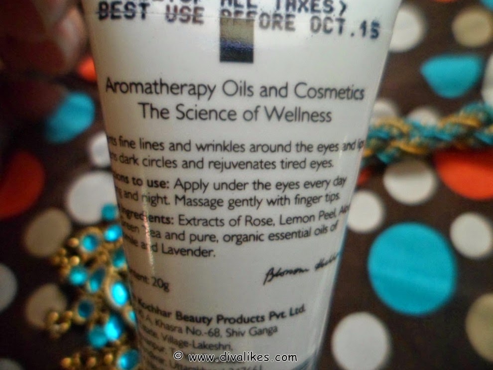 Aroma Magic Under Eye Gel Review Diva Likes