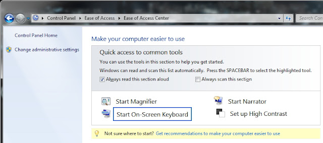 Cara Menampilkan On-Screen Keyboard pada Windows Cara Menampilkan On-Screen Keyboard pada Windows