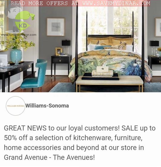 Williams Sonoma Kuwait - SALE Upto 50% OFF