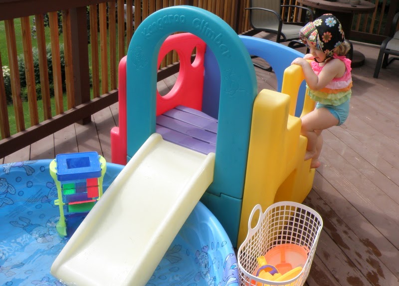 my first slide and splash