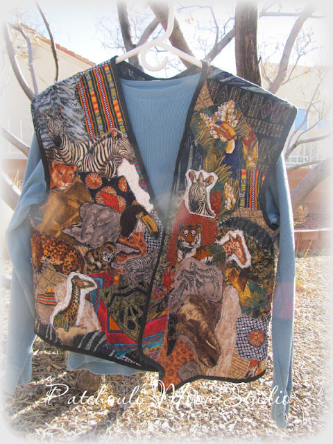 Patchouli Moon Studio~African Collage Vest