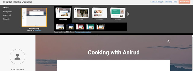 a new blog needs good theme on blogger