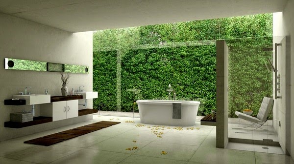 Inspired by nature bathroom design