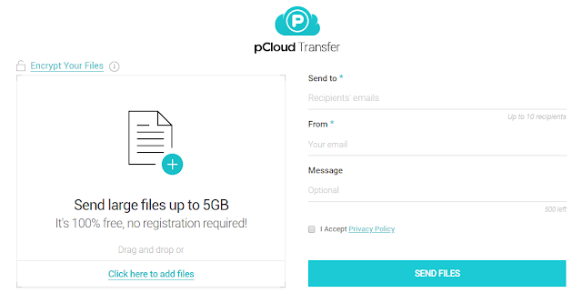 pCloud - Cara Mudah Mengirim File Berukuran Besar di Internet