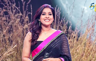 Rashmi Gautam latest transparent saree and sleeveless blouse photos from extra jabardasth tv show | Telugu anchor hot Navel Queens Rashmi Gautam latest transparent saree and sleeveless blouse photos from extra jabardasth tv show | Telugu anchor hot Navel Queens