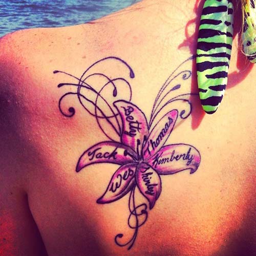 flower leaf name tattoo çiçek yaprağına isim dövmeleri flower leaf name tattoo çiçek yaprağına isim dövmeleri