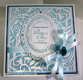 Wedding Card with Spellbinders Botanical Swirls and Floral Ovals