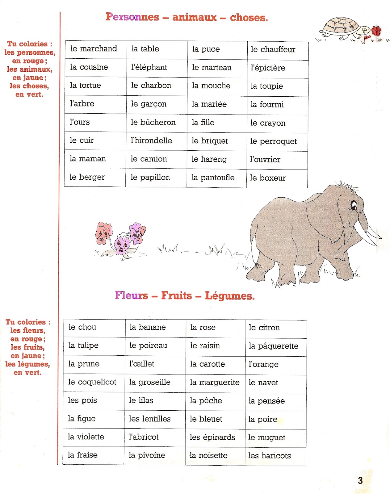 Manuels anciens: R. Furne - Mon Premier Cahier de Lecture - Exercices de vocabulaire (images ...