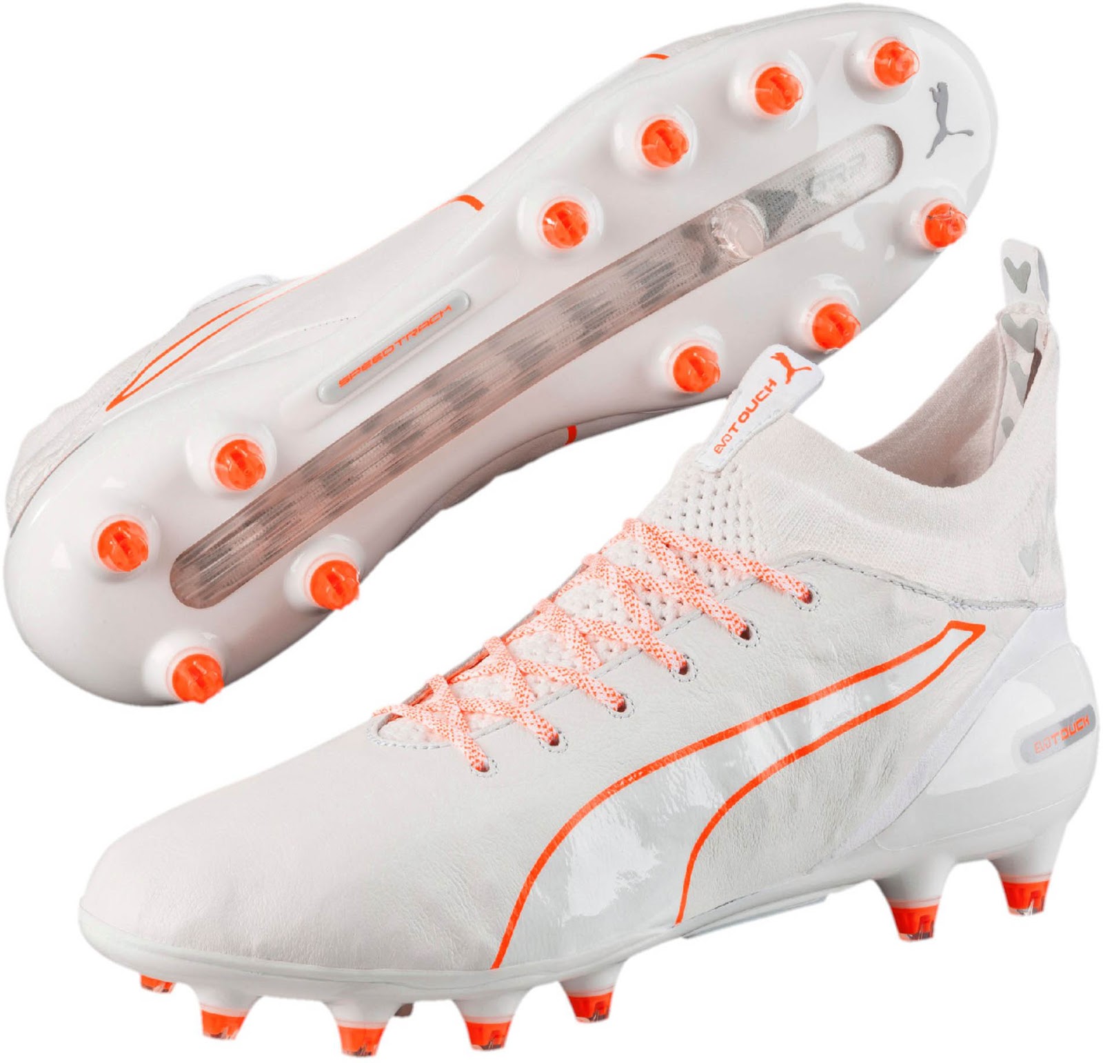 White / Orange Puma evoTOUCH 201617 Boots Released Footy Headlines