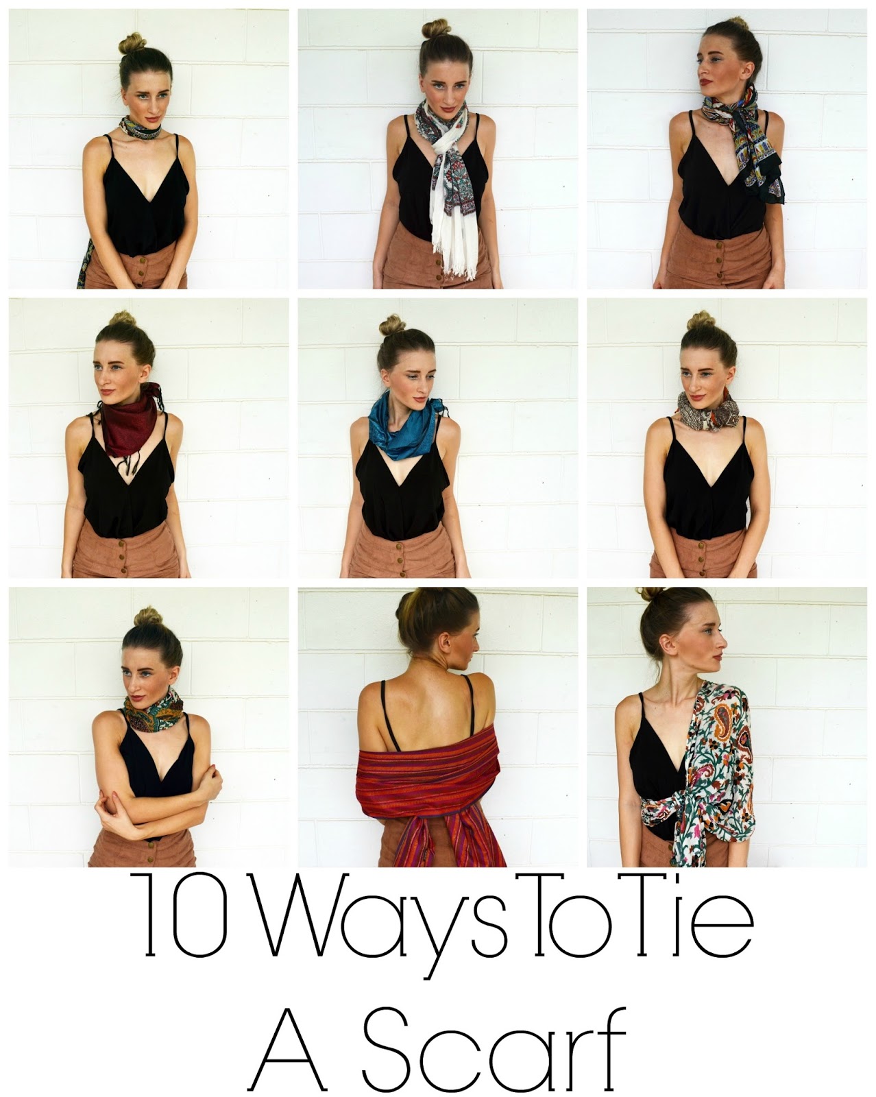 10 Different Ways To Tie A Scarf In 2021