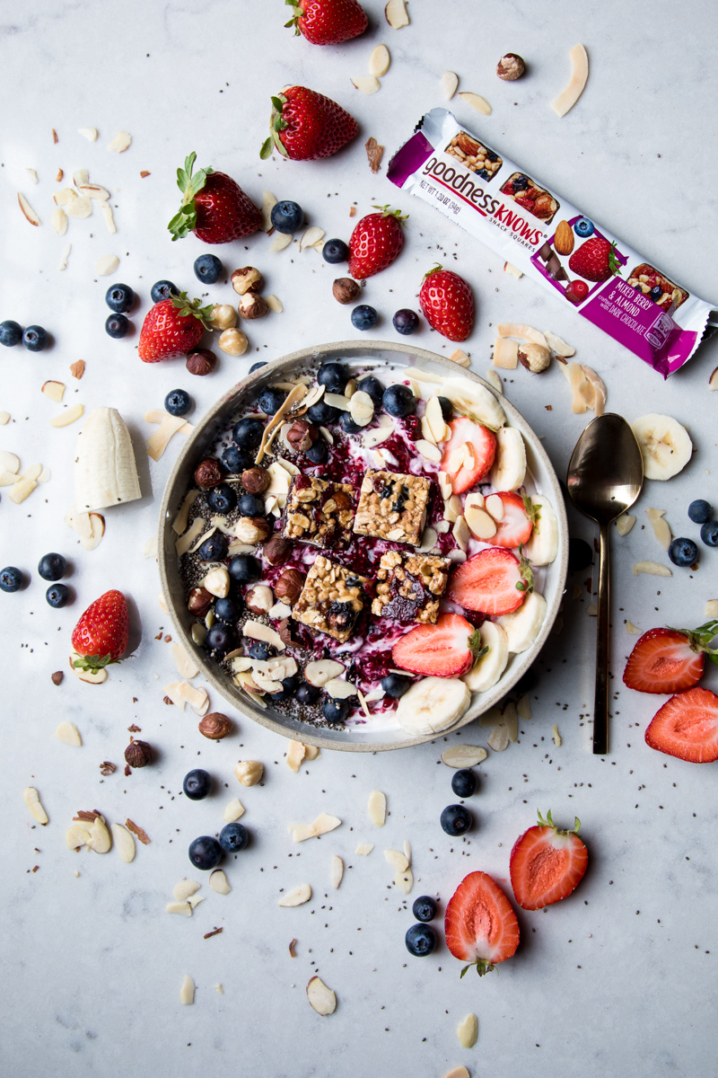 Flourishing Foodie: Mixed Berry and Nut Yogurt Breakfast Bowl