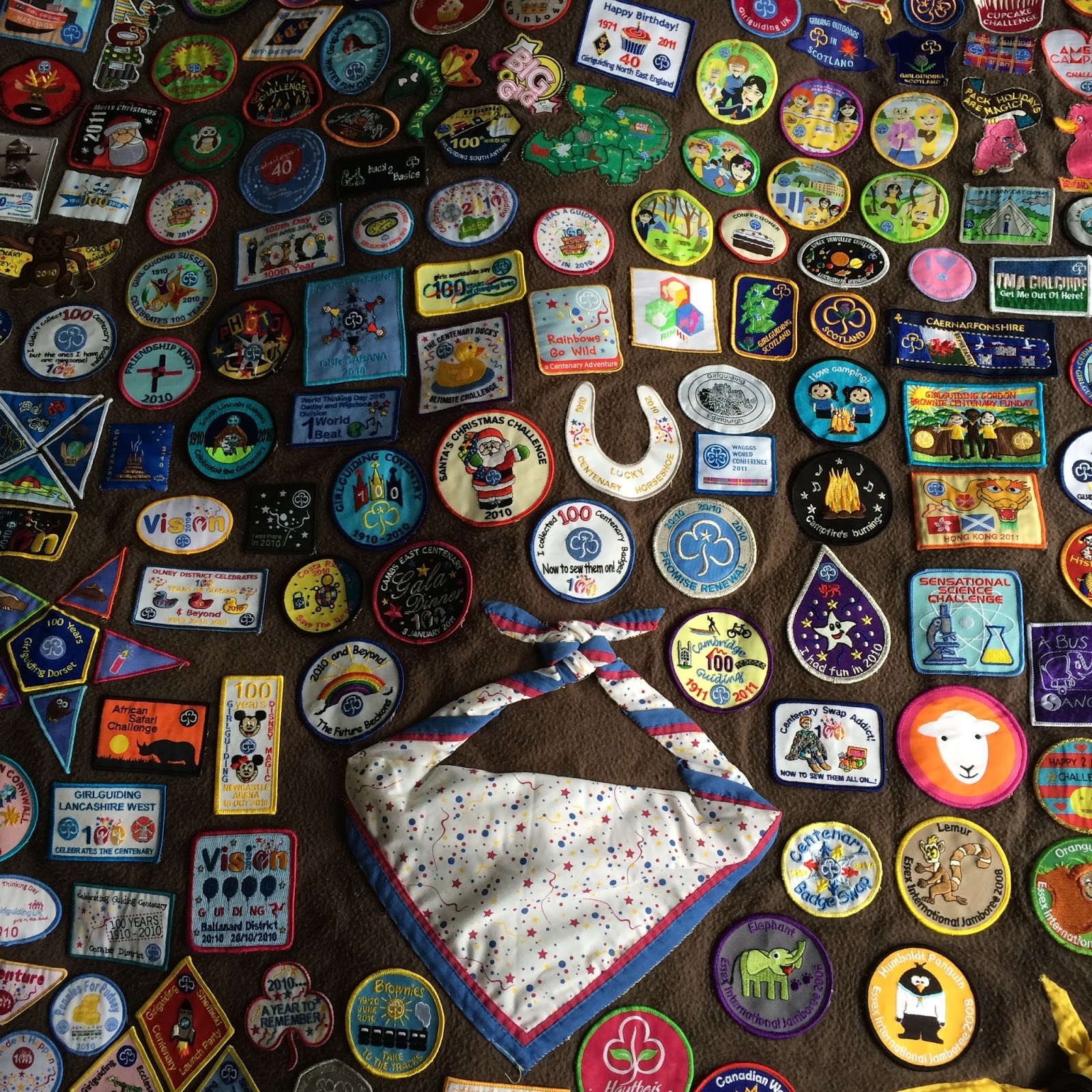 Camp blankets and badges
