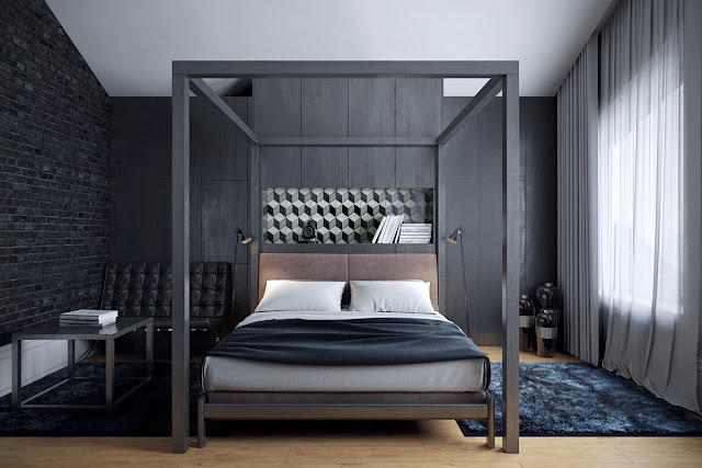Desain Kamar Tidur Nuansa Hitam Putih Desain Kamar Tidur Nuansa Hitam Putih