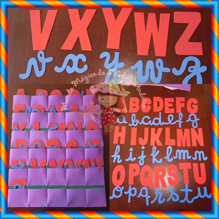 organizador de letras do alfabeto