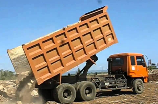 Gambar Mobil Dam Truk Gambar Mobil Dump Truck-oranye