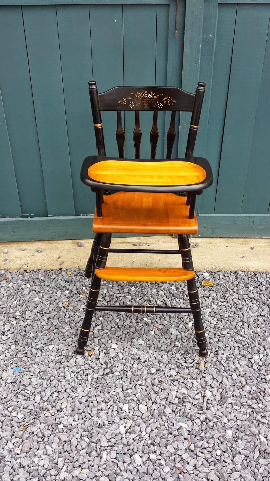 John Mark Power, Antiques Conservator Hitchcock Style High Chair 3 (1970)