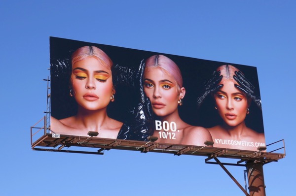 Boo Kylie Cosmetics billboard Boo Kylie Cosmetics billboard