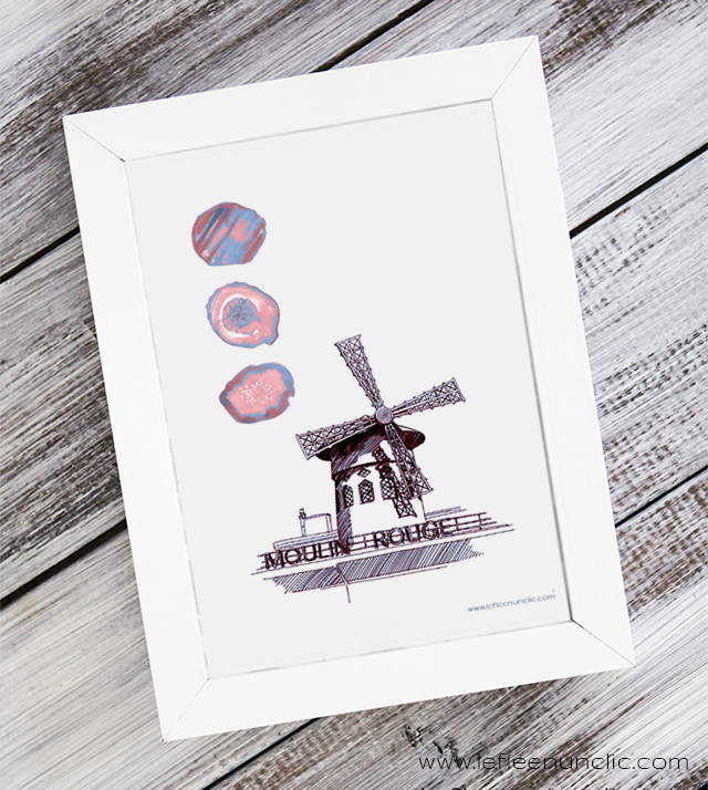le moulin rouge, affiche, Paris, FLE, le FLE en un 'clic'