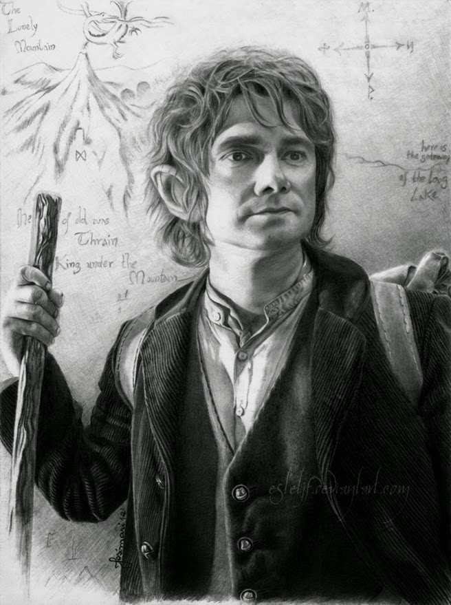 03-Bilbo-Baggins-Martin-Freeman-Josi-Fabri-Esteljf-The Hobbit-LotR-www-designstack-co