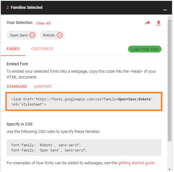 instalar fuentes de google fonts