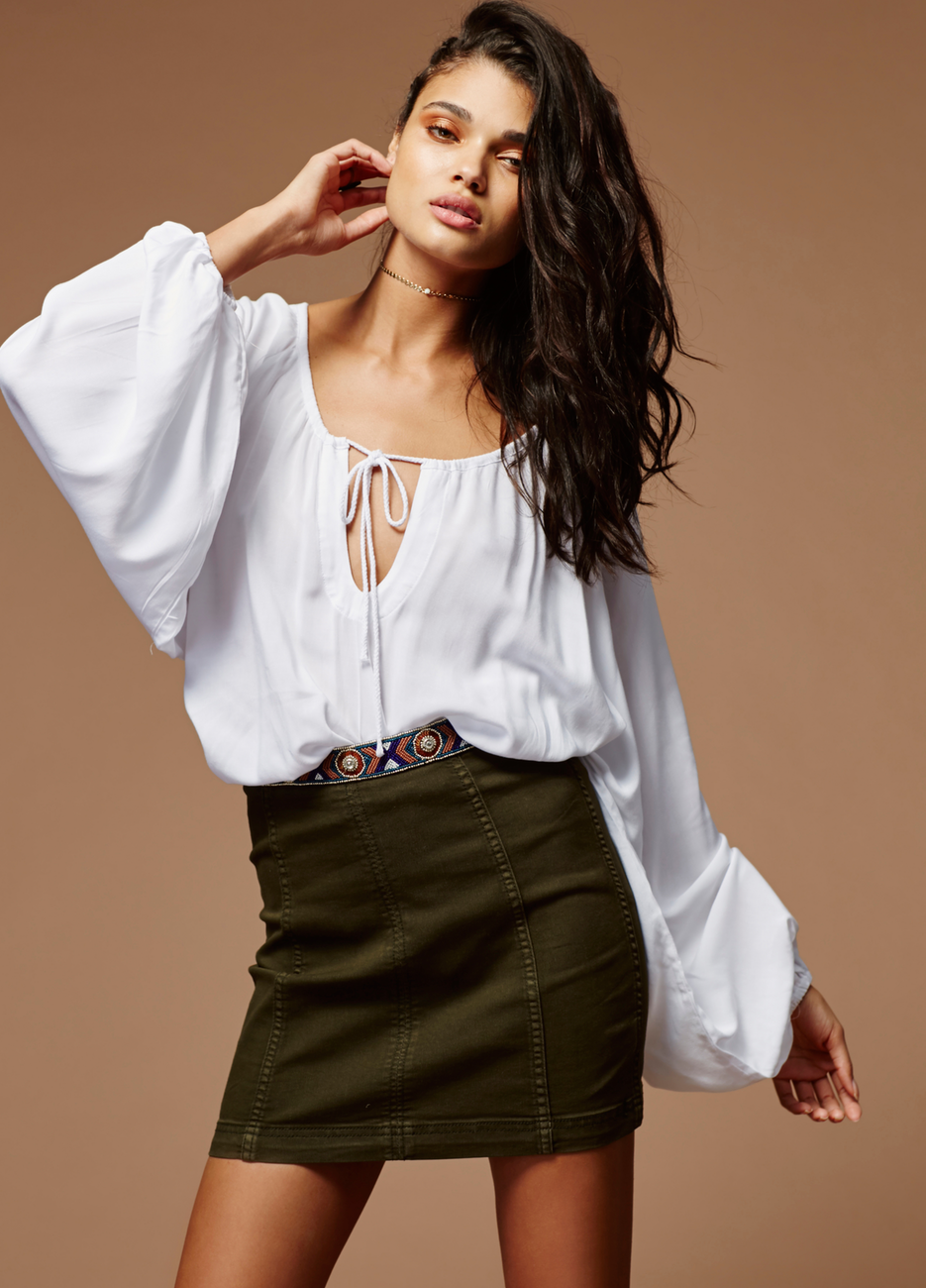 Free People Modern Femme Denim Mini