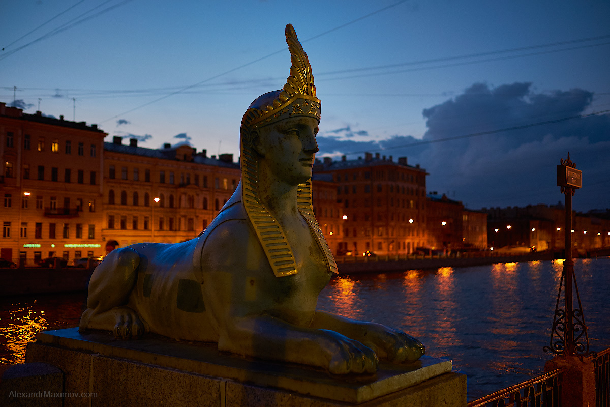 С петербург египетский мост