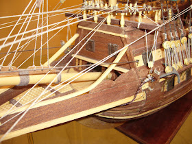 wooden scale model of the spanish gallion San Mateo 