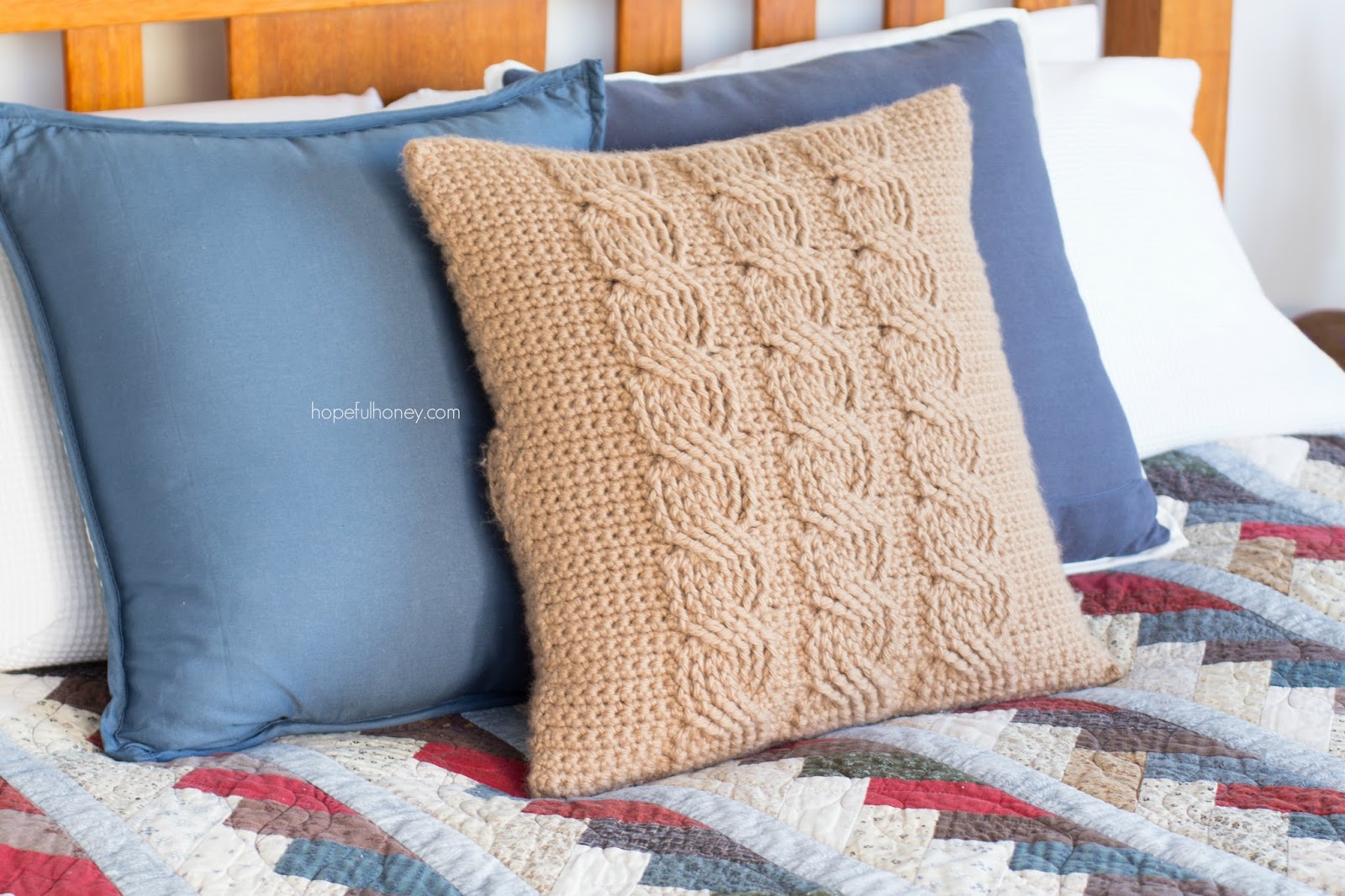 Hopeful Honey Craft, Crochet, Create: Cabled Throw ...