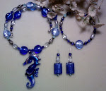 Sea Horse Colbalt Blue Jewelry Set