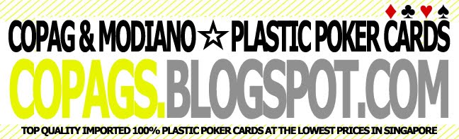 Copag and Modiano Cards - 100% Top Quality Plastic Cards (Made in Brazil and Italy)