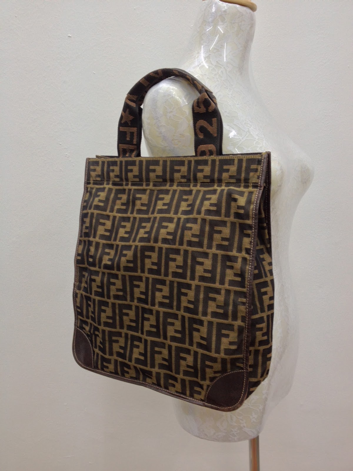 d0rayakEEbaG Authentic Fendi Zucca Tote Bag(SOLD)