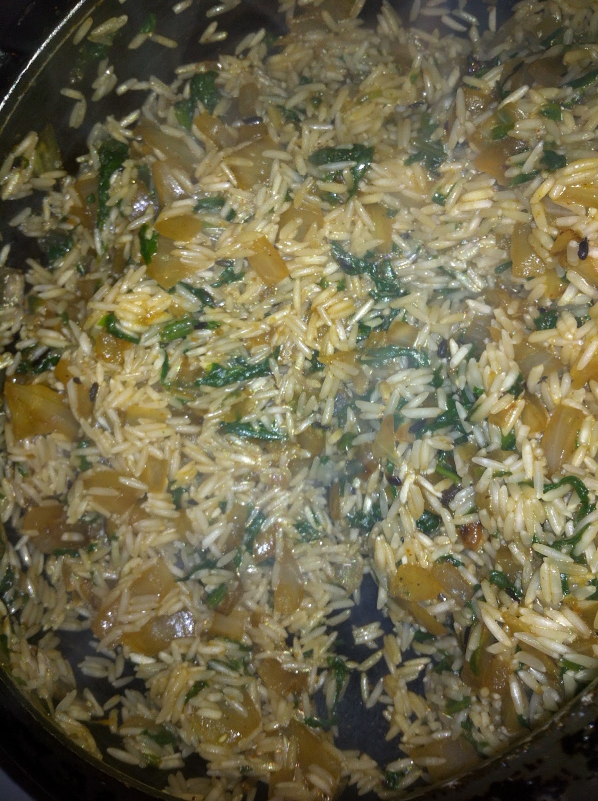 Spinach Fried Rice