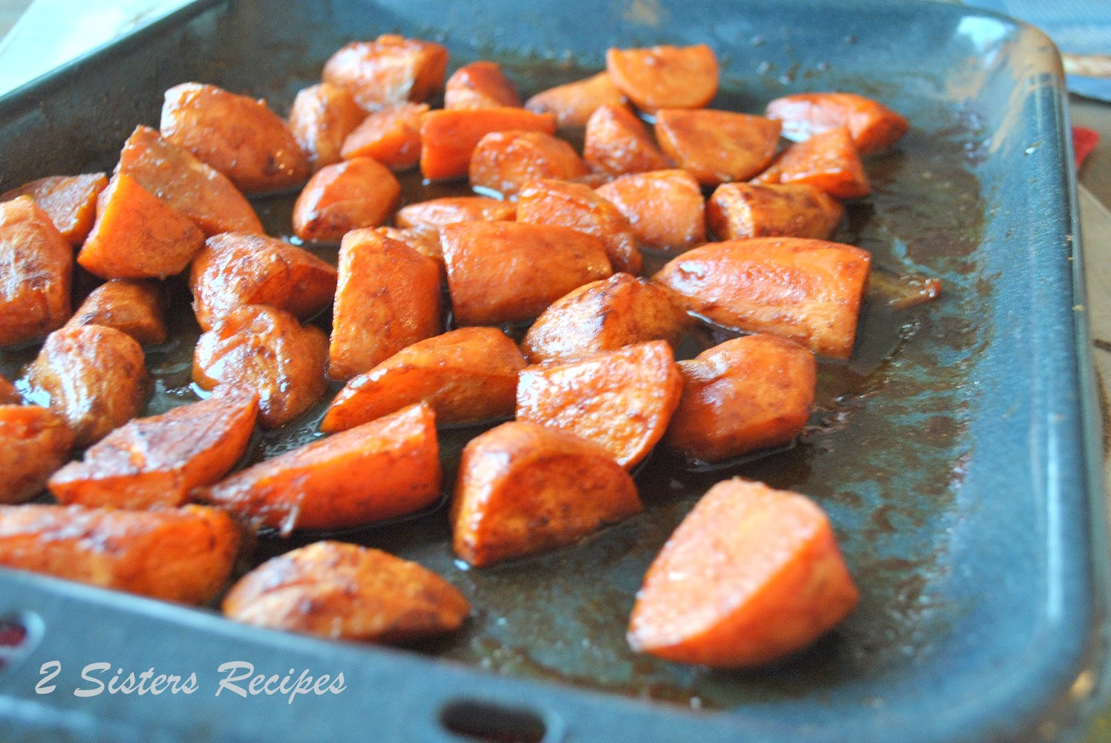 Honey Roasted Sweet Potatoes with Cinnamon 2 Sisters Recipes by Anna