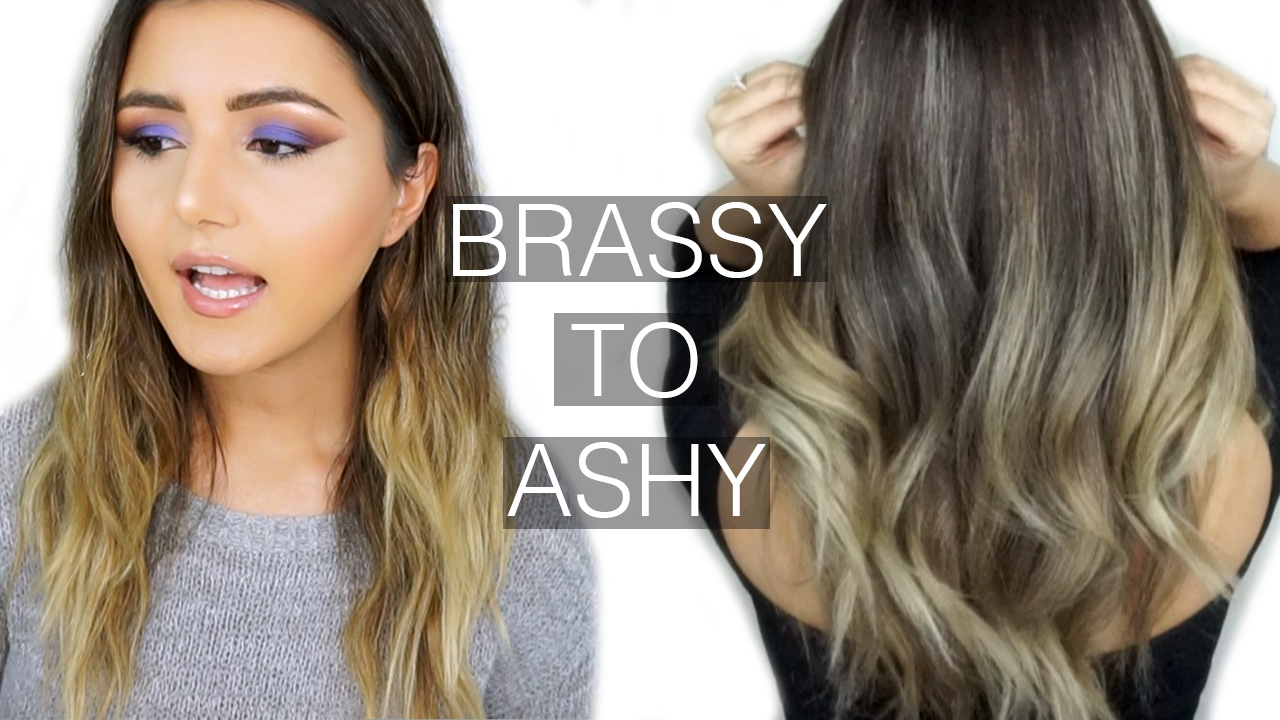 brassy to ashy hair tutorial how to pinterest ashy blonde hair guide step by step