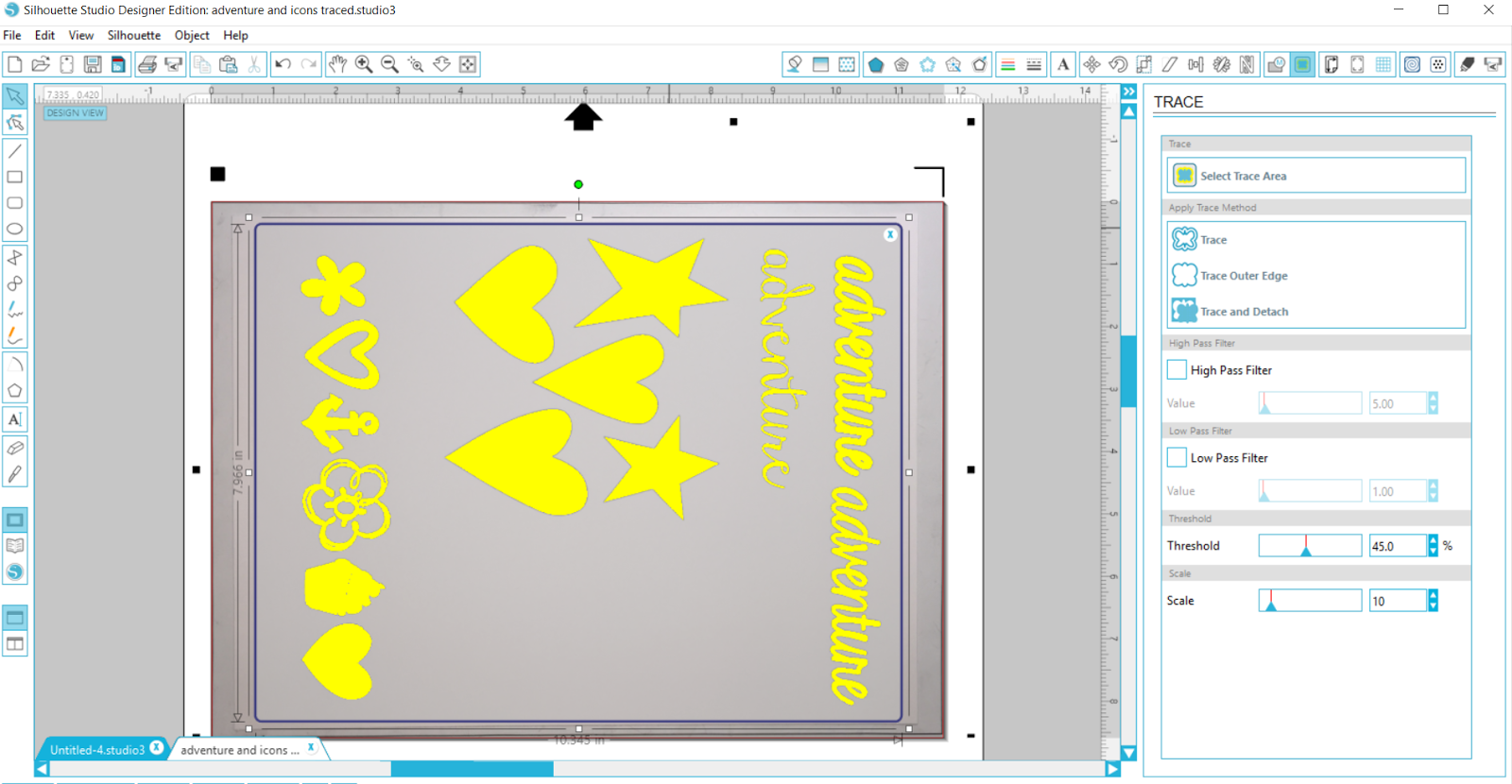 Chocoscrapaholic Using the Silhouette PixScan Mat to Create Minc Foiled Words and Shapes