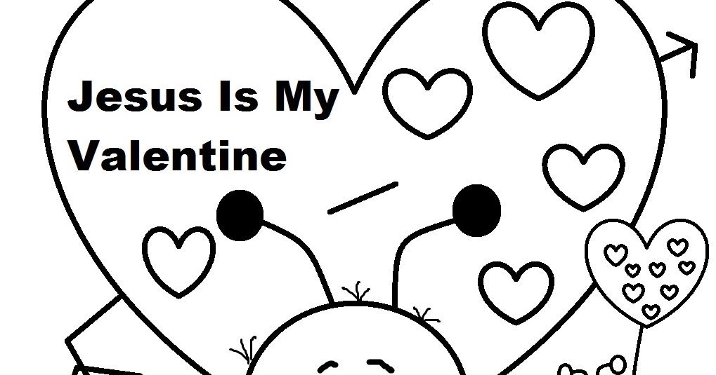 valentine coloring pages for kids jesus - photo #38