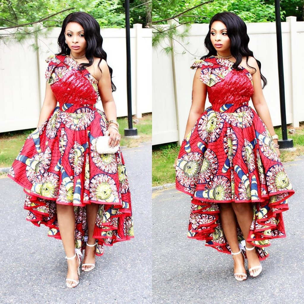 mixed ankara gown styles