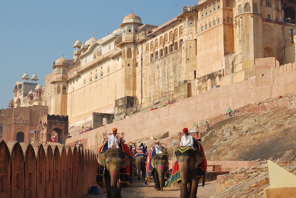 Elephants in Amber Fort