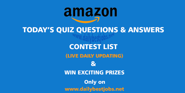 Amazon Quiz Answers Today, Amazon Quiz Answers December 2018