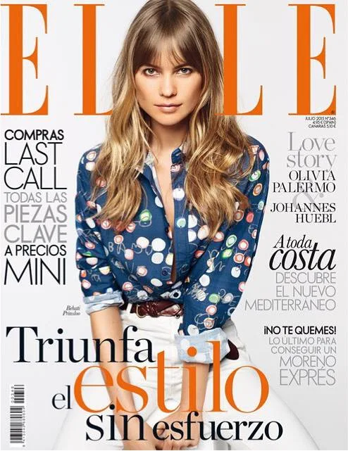 Behati Prinsloo is chic for Elle Spain July 2015